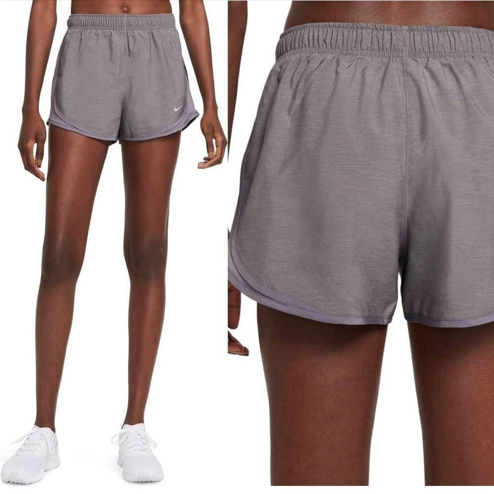 Nike Dry Fit Tempo Running Shorts in Gunsmoke/ Wolf Grey